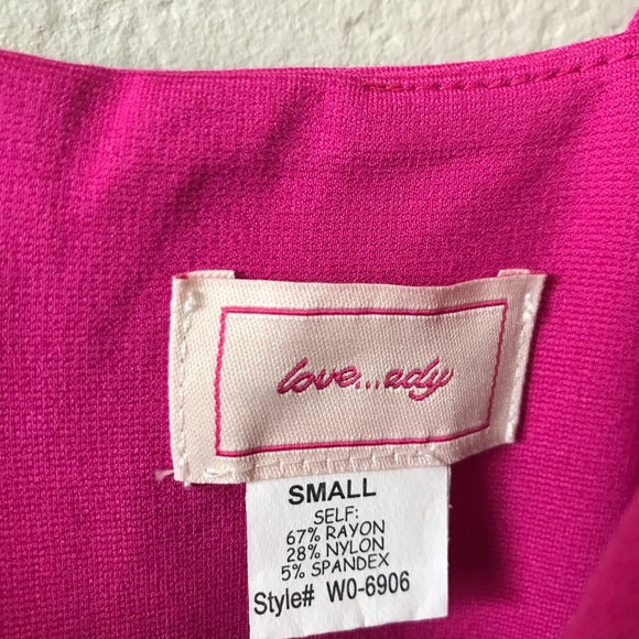 NEW LOVE ADY Scallop V-Neck Fit Flare Party Holiday Dress - Picture 6 of 8